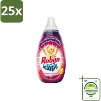 Robijn 25 x Intense - Wasverzachter - Intense Fuchsia Passion - 870ml - 58 Wasbeurten - Grootverpakking - Wasverzachter - Fuchsia Passion - Geur - Frisheid - Zomerbloemen