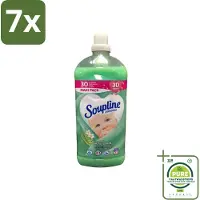 Soupline 7 x - Wasverzachter - Aloë Vera Concentraat - 77 Wasbeurten - Grootverpakking - Wasverzachter - Aloë Vera - Wasverzachter Concentrat - Zachte Kleding - Frisse Geur