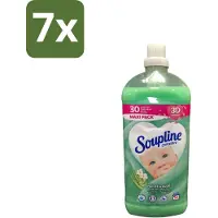 Soupline 7 x - Wasverzachter - Aloë Vera Concentraat - 77 Wasbeurten - Wasverzachter Aloë Vera - Wasverzachter Voor Kleding - Aloë Vera Wasverzachter - Zachte Wasverzachter - Wasverzachter Voor Gezin