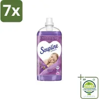Soupline 7 x - Wasverzachter - Lavendel - 56 Wasbeurten - 1.3L - Grootverpakking - Wasverzachter - Lavendelgeur - Wasgoed Verzachten - Wasverzachter Lavendel - Wasverzachter 56 Wasbeurten