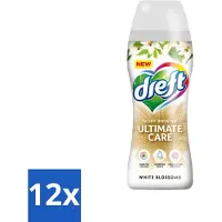 Dreft 12 x - Ultimate Care - Wasverzachter - Geurbooster - Gekleurde Was - Witte Bloem - 15 Wasbeurten - Wasverzachter - Geur - Wasmiddel - Kleurbescherming - Wasverzorging