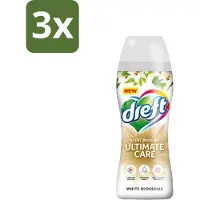 Dreft 3 x - Ultimate Care - Wasverzachter - Geurbooster - Gekleurde Was - Witte Bloem - 15 Wasbeurten - Wasmiddel - Geurbooster - Kleurbescherming - Wasverzachter - Vezelverzorging