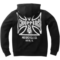 West Coast Choppers Vest met capuchon - WCC - Dominator Capuchonvest Zwart - M tot 4XL - voor Mannen - zwart | Maat 3XL