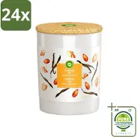 Air Wick - Geurkaars - Vanille & Zoete Amandel - 35 Uur Brandduur - Voordeelverpakking - 24 stuks - Geurkaars - Vanille geur