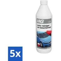 Hg 5 x - Autoreiniger & Beschermer - Houdt Langer Schoon - 50 tot 60 Wasbeurten - 1L - Voordeelverpakking - 5 stuks
