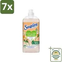 Soupline 7 x - Wasverzachter - Oranjebloesem - 52 Wasbeurten - 1.3L - Grootverpakking - Wasverzachter - Plantaardige Zachtheid - Oranje Bloesem - Zachte Was - Natuurlijke Zachtheid