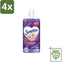 Soupline Wasverzachter Lavendel 1350 ml - Voordeelverpakking - 4 stuks - Wasverzachter - Lavendelgeur
