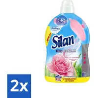 Silan Professional - Wasverzachter - Passie voor Rozen - 125 Wasbeurten - 2.75L - Voordeelverpakking - 2 stuks