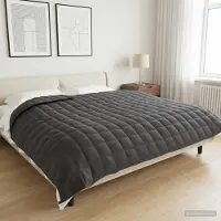 vidaXL Verzwaringsdeken Antraciet 200 x 225 cm 13 kg 100% Katoen 205T