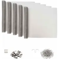 vidaXL Lichtkoepelafdekking met clips, 5 stuks, 70 x 190 cm, zilver