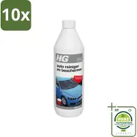 Hg 10 x Autoreiniger en Beschermer 950 ml - Grootverpakking - Autoreiniger - Autowas - Autobescherming - Wax - Glans