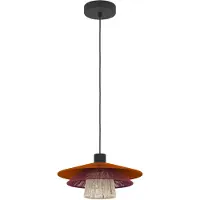 Eglo Pignona Hanglamp - E27 - Ø 32 cm - Rood/Oranje/Wit/Zwart