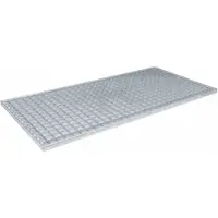 vidaXL Rooster zilver 100 x 50 x 2 cm
