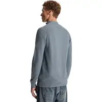 Cast iron Trui 'Pullover with raglan sleeves and half-zip' blauw