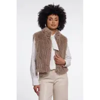 Rino & Pelle Bodywarmer 'Dava' bruin