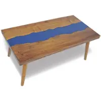 vidaXL Salontafel 100x50x40 cm teakhout hars