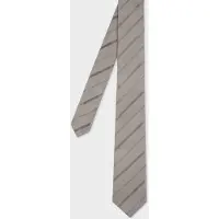 Paul Smith Men Tie Texture Strp Grey Maat: 6 | Stropdassen Outlet | Heren | Grijs