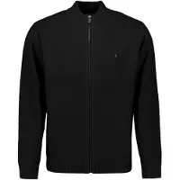 No-excess Pullover Full Zip Shoulder Detail Black Maat: M | Cardigans Outlet | Heren | Zwart
