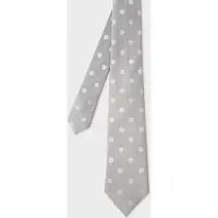 Paul Smith Men Tie Spot Grey Maat: 8 | Stropdassen Outlet | Heren | Grijs