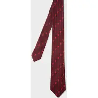 Paul Smith Men Tie 6cm Man United Burgundy/ Borde Maat: OS | Stropdassen Outlet | Heren | Bordeaux