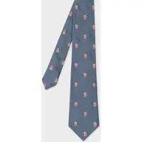 Paul Smith Men Tie Popcorn Light Blue Maat: 8 | Stropdassen Outlet | Heren | Blauw