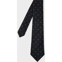 Paul Smith Men Tie Mini Spot Black Maat: 8 | Stropdassen Outlet | Heren | Zwart