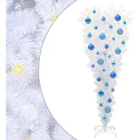 vidaXL Kunstkerstboom met 150 LED Wit 120 cm PVC en Staal