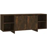 vidaXL Tv-meubel 130x35x50 cm bewerkt hout gerookt eikenkleurig