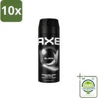 Axe 10 x - Deodorant Bodyspray - 48hrs Fresh - Black - Frozen Pear & Cedarwoord - 150 ml - Grootverpakking - Deodorant - Deodorant Spray - 48 Uur Bescherming - Bevroren Peer Geur - Cedarwood Geur