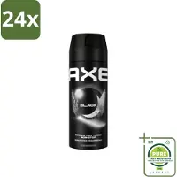 Axe - Deodorant Bodyspray - 48hrs Fresh - Black - Frozen Pear & Cedarwoord - 150 ml - Voordeelverpakking - 24 stuks - deodorant - Deodorant spray