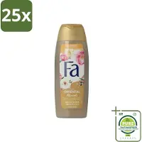 Fa 25 x - Oriental Moments - Douchecrème - Woestijnroos & Sandelhout - 250 ml - Grootverpakking - Douchecrème - Sandelhout - Woestijnroos - Oriental -
