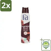 Fa - Glamorous Moments - Deodorant Spray - Zwarte Orchidee - 150 ml - Voordeelverpakking - 2 stuks - Deodorant - Zwarte Orchidee