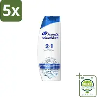 Head & shoulders 5 x - 2in1 Anti-Roos Shampoo & Conditioner - Classic - 270 ml - Grootverpakking - Roos Shampoo - Anti Roos Shampoo - Shampoo Conditioner - 2 In 1 Shampoo - Hoofdhuidverzorging
