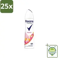 Rexona 25 x - Deodorant Spray - Motion Sense - Tropical - Anti-Transpirant & Perspirant - 150ml - Grootverpakking - - Deodorant - Anti-transpirant - Tropical - 48 Uur Bescherming