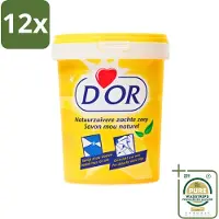 D'Or - Natuurzuivere Zachte Zeep - Vast Zeepmiddel - Voor Vloeren en Was - 1 kg - Voordeelverpakking - 12 stuks - Vloeren schoonmaken - Wasgoed reinigen
