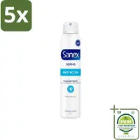 Sanex 5 x Dermo - Deodorant Spray - Hypoallergeen - Anti-Transpirant - 150 ml - Grootverpakking - Deodorant Spray - Antitranspirant - Hypoallergeen - - Gevoelige Huid