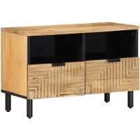 vidaXL TV-kast, bruin, 70x33x46 cm, massief mangohout