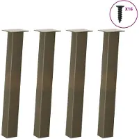 vidaXL Console tafelpoten 4 st 72 cm staal naturel