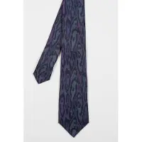 Paul Smith Men Tie Animal Grain Navy Maat: 8 | Stropdassen Outlet | Heren | Blauw