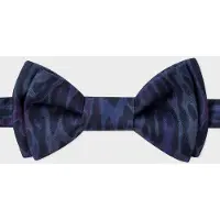 Paul Smith Men Bowtie Animal Grain Navy Maat: OS | Stropdassen Outlet | Heren | Blauw
