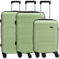 D&N Kofferset 'Travel Line 4100' pastelgroen