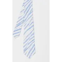 Paul Smith Men Tie Crayon Stripe Blue Maat: 8 | Stropdassen Outlet | Heren | Blauw