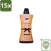 Silan 15 x Suprême - Wasverzachter - Glamour - 44 Wasbeurten - 1.2L - Grootverpakking - Wasverzachter - Wasgoed Verzachter - Luxe Wasverzachter - Fris Wasgoed - Zijdezacht Wasgoed