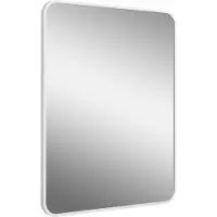 Famanu – Rechthoekige wandspiegel in wit, 60 x 80 cm, houten frame