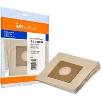 Invest-de 5x Papieren Stofzuigerzakken voor Zelmer Olek ZVC411P ZVC421PB