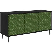 vidaXL Tv-meubel GELEEN 102 x 33 x 51 cm Zwart eiken Bewerkt hout