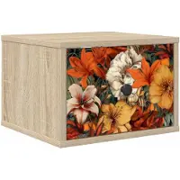 vidaXL Wandkastje voor Bed GENNEP Sonoma Eiken 36 x 33 x 25 cm