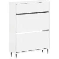 vidaXL Schoenenkast ZWOLLE 78 x 24 x 103 cm Bewerkt hout Wit