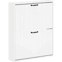vidaXL Wandgemonteerde Schoenenkast HOORN 71 x 17 x 86 cm Bewerkt hout