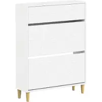 vidaXL Schoenenkast DELFT 78 x 24 x 103 cm Bewerkt hout Wit
